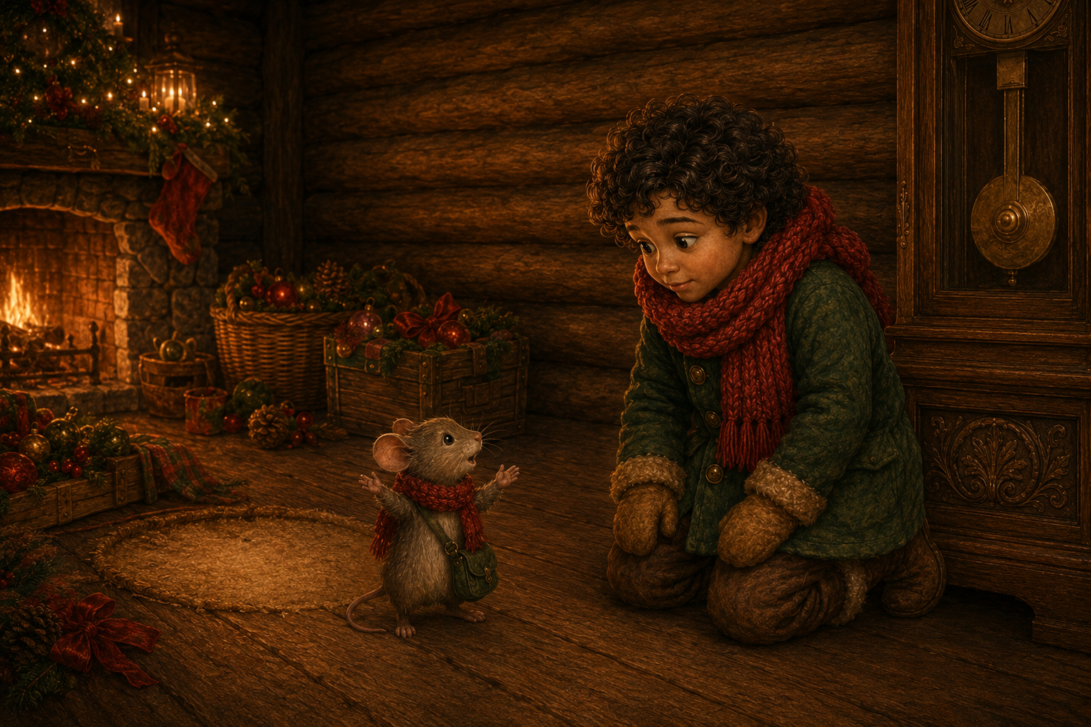 Pip tells Sam how his mouse family went missing