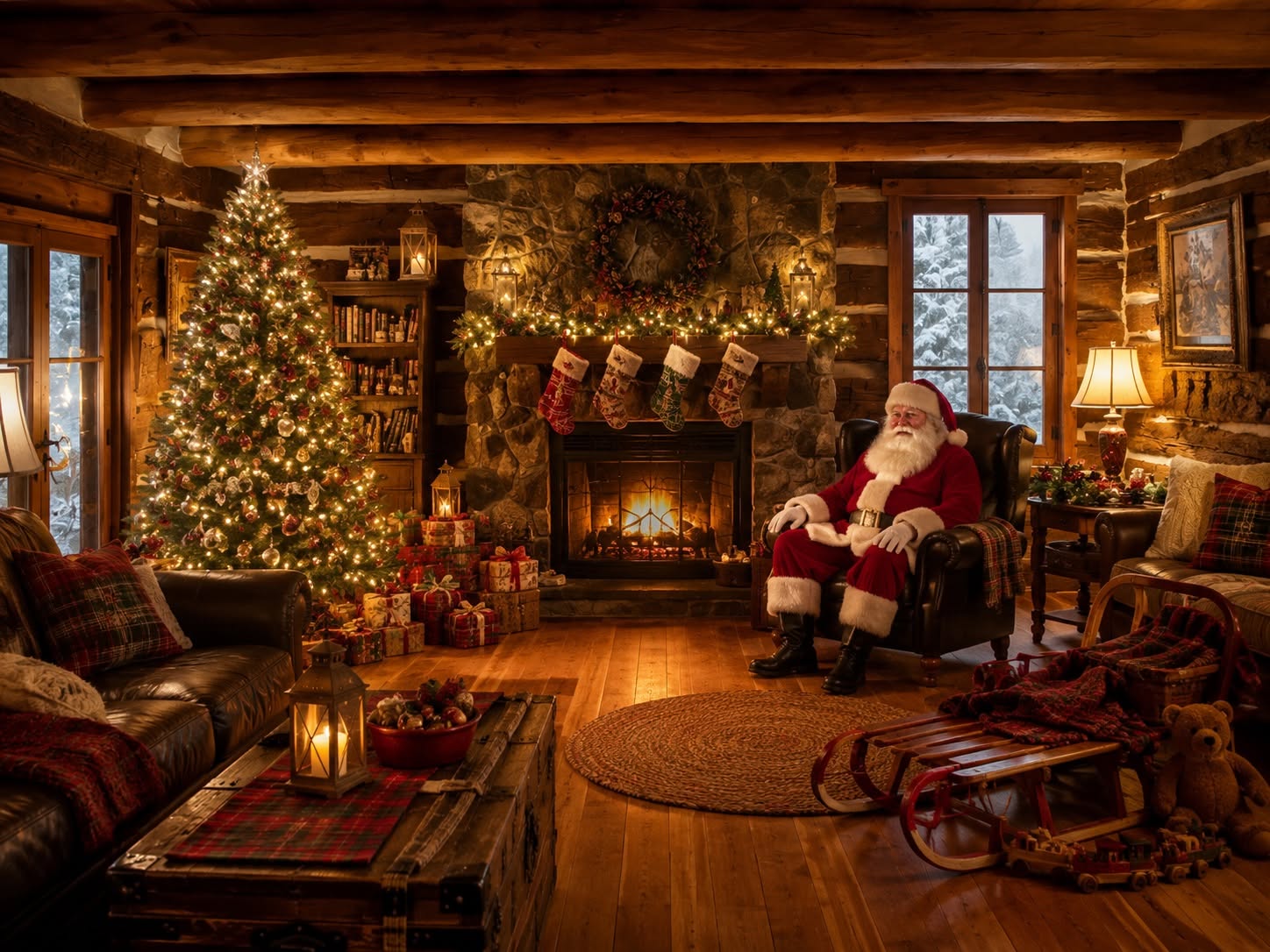 A Christmas memory from Santa's Log House